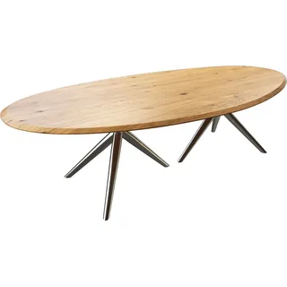 DeLife Edge Ø 280 x 72 cm Eiche Natur