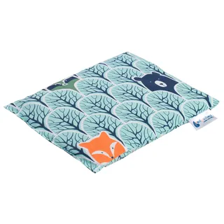 Medi Partners Kirschkernkissen Mikrowelle 20x25cm Körnerkissen groß Wärmekissen 500g Rechteck 100% Baumwolle Öko Natur Massagetherapie - Kirschkernkissen nacken schulter Kältetherapie (Wald)