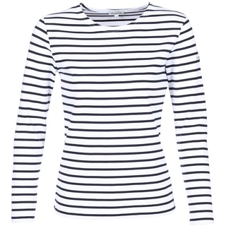 Armor Lux Damen T-Shirt Gestreift, Mehrfarbig (Bi9 Mehrfarbig/Rich Navy), 44 (Herstellergröße: 4)