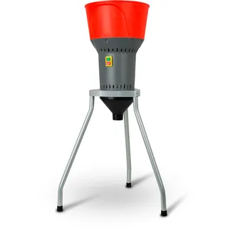 EBERTH Elektrische Getreidemühle mit Standfuß, 1300 Watt Elektromotor, 13L Einfülltrichter, 400 kg/h, Schrotmühle mit Edelstahlklinge, fünf Siebe inkl