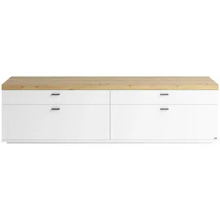 Set One by Musterring Lowboard »Lancaster« In 2 Breiten erhältlich, Rahmen in Eicheabsetzung, mit Schubkästen,