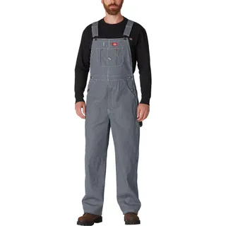 Dickies Herren Latzhose Hickory Bib Overall, Mehrfarbig (Hickory Stripe), 36 /L32 (Herstellergröße: 36/32)