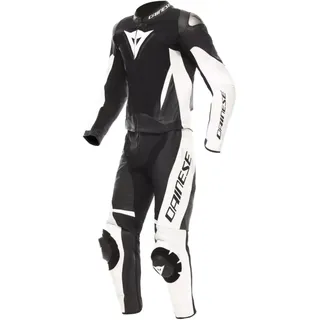 Dainese Demon Sprint Lederkombi - Schwarz/Weiß / 52