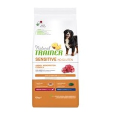 2 x 12 kg Natural Trainer Sensitive No Gluten Adult Med/Max Lamb Hundefutter trocken