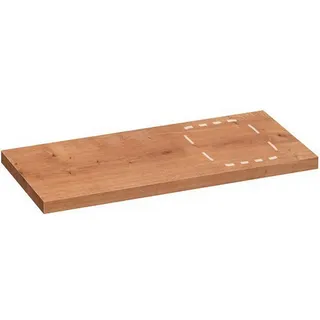 Voleo Waschtisch-Abdeckplatte , Eichefarben, Hellbraun , Holzwerkstoff , eckig , 50.5x3.8x110 cm , Made in Germany , Badezimmer, Waschbecken & Armaturen, Waschbecken