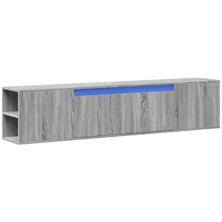 vidaXL TV-Wandschrank mit LED-Beleuchtung Grau Sonoma 180x31x39,5 cm