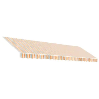 vidaXL Ersatzstoff für Markise Orange und Blau 5x3 m Polyester - Orange, Blau