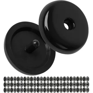 Gurt Knopf für Autogurt, 40 Paare, Hartplastik, Schwarz, für viele KFZ-Gurte, Sicherheitsgurt Rücklauf Sicherung, Sicherheitsgurt Nieten, Autogurt Niete Sitz, Autositz Gurtreparatur, Ersatzteil PKW