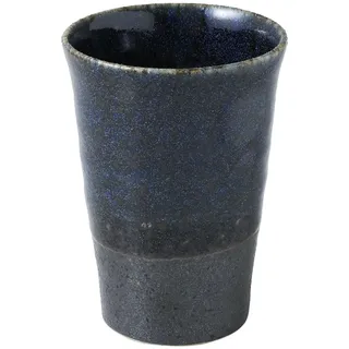 Asayu Japan Zweifarbige Tee-Becher - 200ml, Blau-Schwarz - Japanische Keramik Tassen für Matcha, Tee und Kaffee