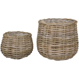 XXXLutz Korbset Pulo Baskets Hellbraun, 2er Set