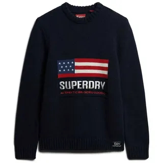 Superdry Vintage Athletic Pullover - Eclipse Navy - L