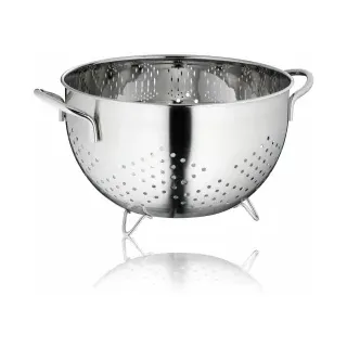 Kela Athos Nudelsieb, Edelstahl, Küchensieb mit zwei praktischen Griffen, Maße (L x H x Ø): 32,5 x 15,5 x 24 cm