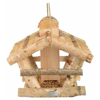 Fallen Fruits Vogelhaus zum Hängen mit Strohdach und Silo