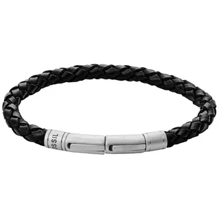 Fossil Herren Armband Edelstahl Schwarz/Silber JF00510797 20 cm - 22 cm