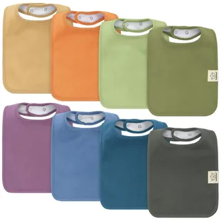 KeaBabies 8-Pack Bio Baby Lätzchen für Jungen, Mädchen – Sabberlätzchen aus Super Saugfähiger Baumwolle für Babys, Zahnende Kleinkinder, Neugeborene, Ultraweich und Maschinenwaschbar (Cruise)