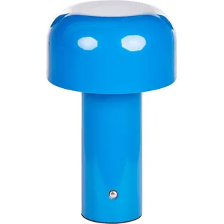 BELIANI Tischlampe Blau Metall Kabellos Wiederaufladbar Akku Touch Funktion LED Dimmfunktion USB Kabel Indoor Outdoor Tischleuchte Schreibtischlampe - Blau