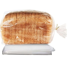 volila Brot Plastiktüten - Packung mit 150 Brottüten für Brotlaib, Brötchenbacken, Baguette-Brotbeutel, um Brot frisch zu halten - Brottüte mit goldenen Drahtbindern (45cm x 20cm x 10cm)
