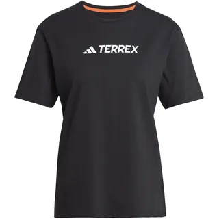 adidas Damen Terrex Classic Logo T-Shirt, Black, M