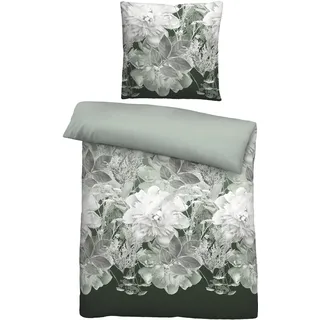 Castell Traumhaft schlafen - Markenbettwäsche Thermo-Fleece Bettwäsche 0360442 Blume GROß