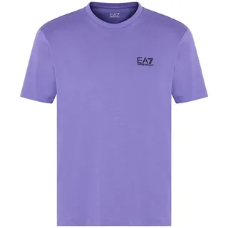 EA7 für Herren. 8NPT25_PJVPZ Core Identity T-Shirt aus fliederfarbener Pima-Baumwolle (XXL), Lässig, Sportlich, Multisport, Kurzarm