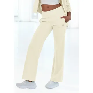 LASCANA ACTIVE Jogger Pants mit kontrastierendem Tape, beige