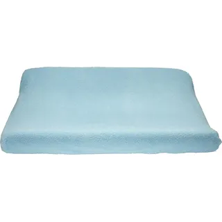 TI TIN | Wickeltischauflagenbezug aus Frottee-Stoff, 80x50 cm | weicher und saugfähiger Wickelunterlagenbezug, Bezug aus adaptivem elastischem Gewebe, 100% Mikrofaser, Farbe: hellblau