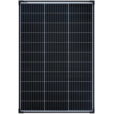 enjoy solar 100W 12V Monokristallines Solarmodul, 182mm Solarzellen 10 Busbars Solarpanel ideal für Wohnmobil, Balkonanlage, Gartenhäuse, Boot