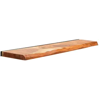 Livetastic Wandboard , Naturfarben , Holz , Akazie , massiv , Holz , 120x3.5x20 cm , Wohnzimmer, Regale, Wandboards