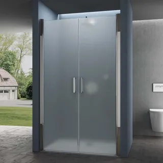 doporro Nischentür Duschtür 95x195cm Duschkabine 6mm ESG-Sicherheitsglas