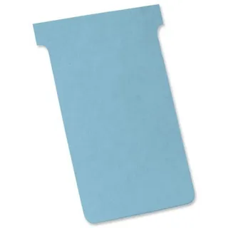 Nobo Kartentafel Zubehör T-Karten in Blisterverpackung, Größe 3, 100 Stück, blau
