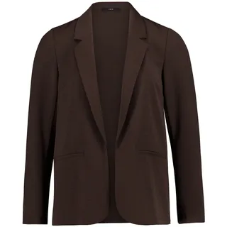 Jackenblazer ZERO "Casual-Blazer gerader Schnitt", Damen, Gr. 42, braun (chocolate plum), Obermaterial: 100% Polyester PES., Blazer Jackenblazer