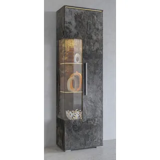 OTTO home Vitrine India 45 x 35 x 160 cm Grau