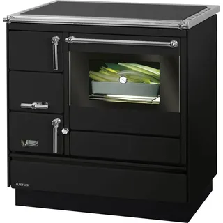 Justus Küchenofen Linz II Stahl Schwarz 7 kW