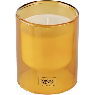 Schöner Wohnen Duftkerze L Vanilla im Glas Orange Ø 9 cm x 11 cm