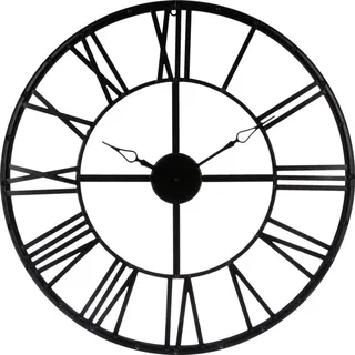 Atmosphera Große Wanduhr 70 cm schwarz