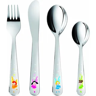 Tescoma Bambini Tischservice-Set mit Feen-Motiv, bestehend aus Teller, Schüssel, Eierbecher und Tasse