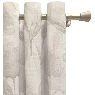 Alexandra House Living Vorhang Sofia grau, 400 x 270 x 1 cm, lichtdurchlässig, Bunt