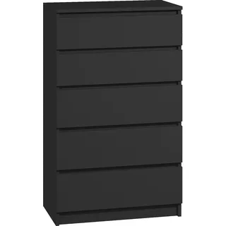 roe furniture Kommode 5 Schubladen schwarz Sideboard Bella