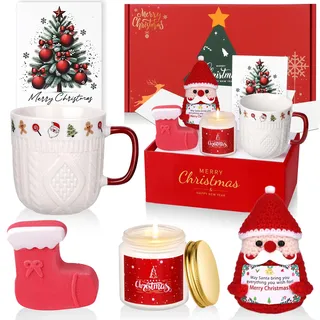 MUJUZE Geschenke für Frauen Weihnachten,Tasse Geschenkset Frauen Weihnachten,Weihnachtsgeschenke für Beste Freundin,Freundinnen,Schwester,Arbeitskollegin,Xmas Geschenk Frau,Christmas Gifts for Women