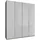 Drehtürenschrank Monaco 197,3 x 216 x 58 cm Grau