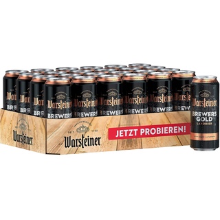 Warsteiner Brewers Gold 24 x 0,5 L Dosenbier, Einweg, Bier Dose