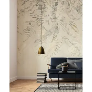 KOMAR Vlies - Herbarium - Größe: 200 x 250 cm (Breite x Höhe) - Tapete, Design, Wohnzimmer, Schlafzimmer, Boho, Blätter, floral - LJX4-024