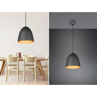 LED Pendelleuchte Modern Esstischlampe Küchenlampe rund hängend Schwarz Gold