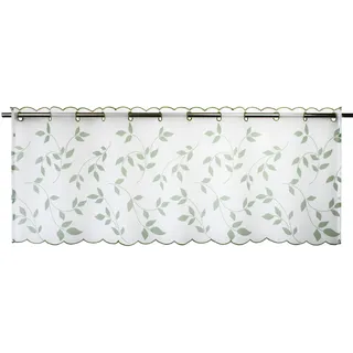 Delindo Lifestyle Scheibengardine Blätter für die Küche,