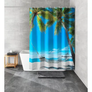 KLEINE WOLKE Duschvorhang Bahamas 180 x 200 cm mehrfarbig