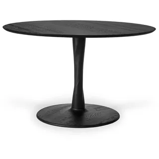 Ethnicraft Torsion Indoor Tisch Eichenholz Rund Schwarz