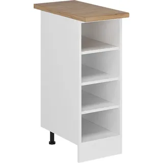 Vicco Küchenregal R-Line, 30 cm , AP Eiche, Weiß - Weiß