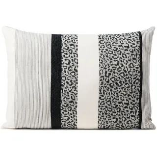 Gözze Kissenbezug Leona 40 x 60 cm Mischgewebe Schwarz