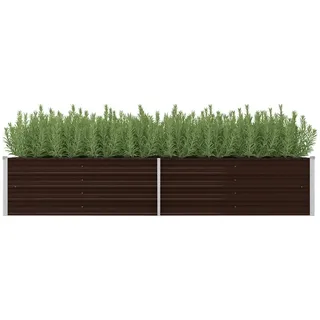 vidaXL Garten-Hochbeet 240 x 80 x 45 cm Braun