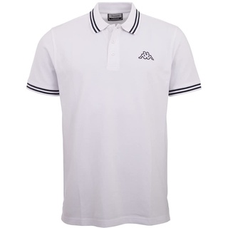 Kappa Herren Kurzarm Poloshirt STYLECODE: 709361 Aleot Men Poloshirt I Bright White I 2XL